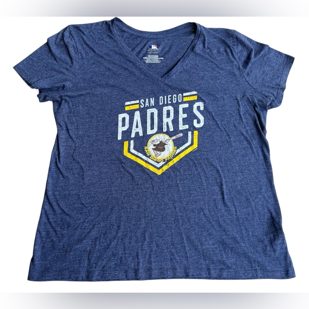 GENUINE MERCHANDISE MLB San Diego Padres Women’s 2XL Swinging Friar Shirt Top